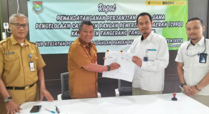 
Pemkab Tangerang dan Bulog Perpanjang Kerja Sama Pengelolaan Cadangan Pangan