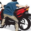 Ilustrasi Pencurian Sepeda Motor (Net)