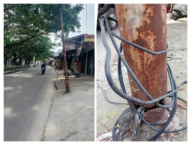 
					Tiang Internet Keropos dan Jalan Gelap, Warga Cipondoh Indah Khawatir Keselamatan