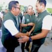 Penuh keakraban, Pertemuan Wakil Walikota Tangerang, Maryono, dengan Menteri Koordinator Bidang infrastruktur dan Pembangunan Kewilayahan, Agus Harimurti Yudhoyono, di Tebet Eco Park