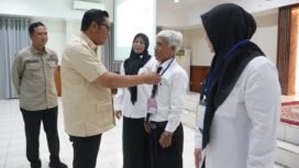 Wakil Walikota Tangerang, Maryono, saat menghadiri acara penutupan Bakal Calon Kepala Sekolah (BCKS) Kota Tangerang 2026 di Balai Guru dan Tenaga Kependidikan Provinsi Banten, Parung, Bogor